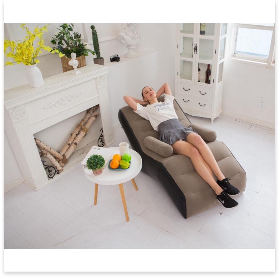 Ghế Hơi Tựa Lưng Đọc Sách Có Tay Vịn S Lazy Lady Nâu Coffee