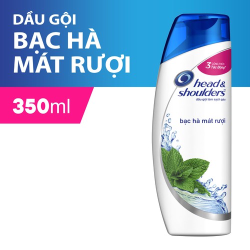 Combo 2 chai Dầu gội Head &amp; Shoulder Bạc Hà Mát Lạnh 350ml