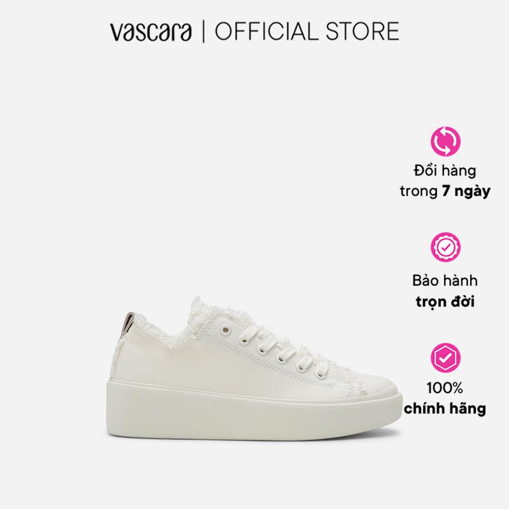 Vascara Giày Sneaker Vải Trang Trí Viền Tua Rua - SNK 0060