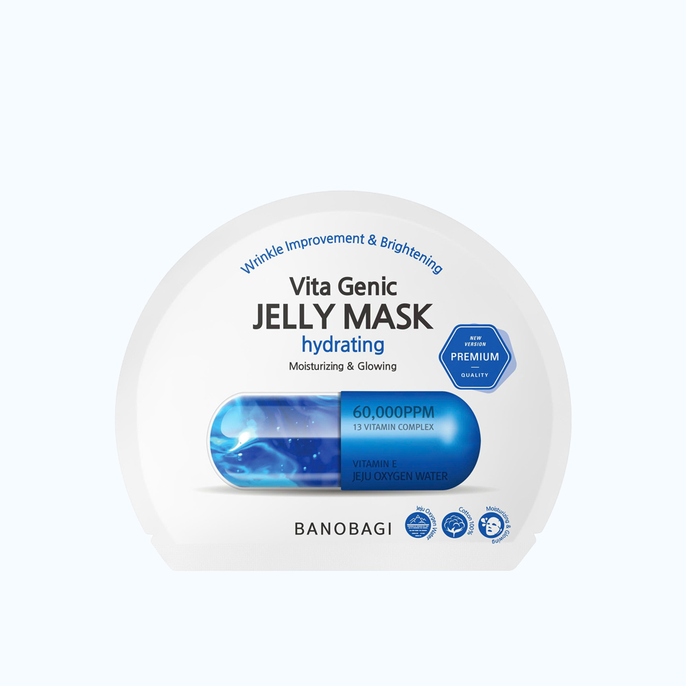 Mặt Nạ BANOBAGI Vita Genic Jelly Mask Hydrating (Xanh Dương) (Hộp 10 miếng)