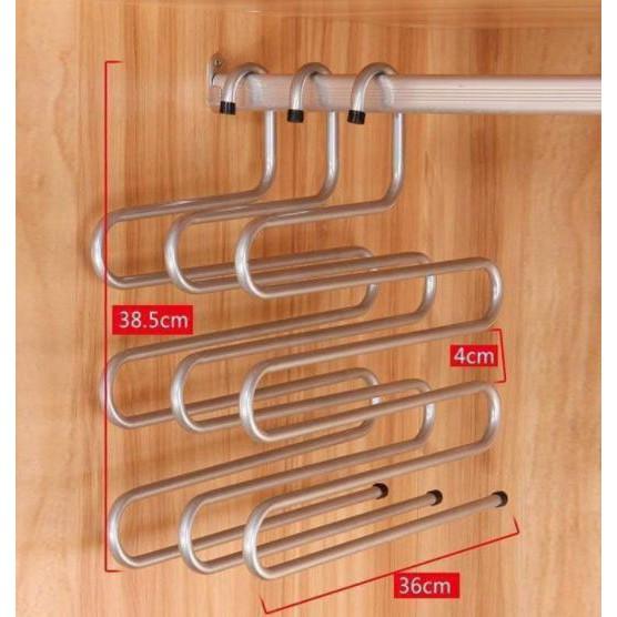 MÓC QUẦN INOX 5 TẦNG KHÔNG HAN RỈ