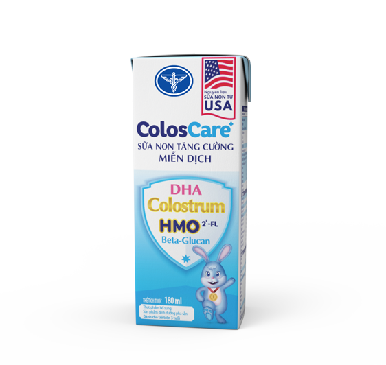 Thùng sữa nước pha sẵn cho bé Nutricare ColosCare 180ML - tăng cường hệ miễn dịch cho bé từ 1 tuổi