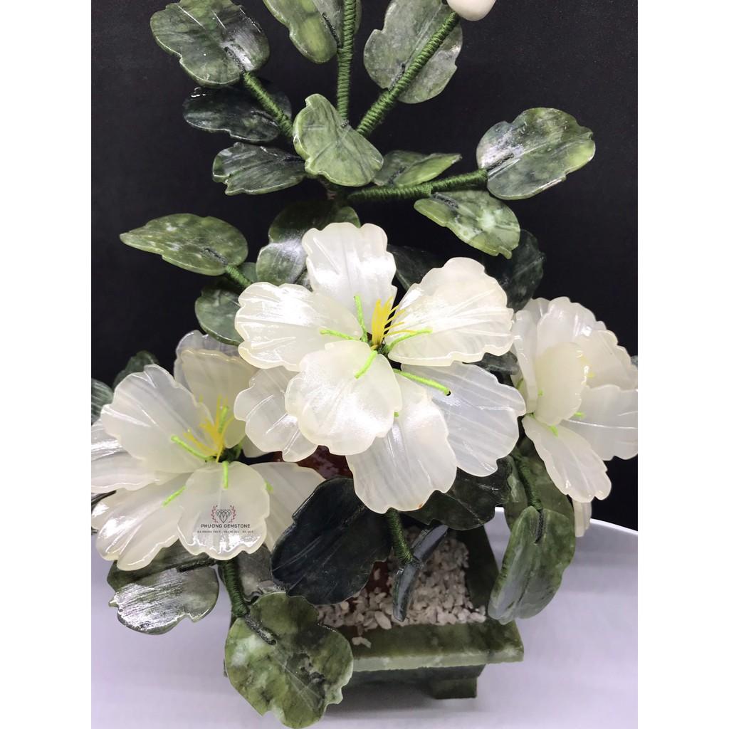 Cây Hoa Mẫu Đơn Phong Thủy Đá Mã Não Cao 30 Cm - Cây Phong Thủy Được Yêu Thích Nhất - Cơ Sở Điêu Khắc Đá Vũ Hồng