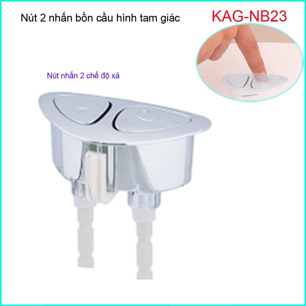 Nút 2 nhấn xả bồn cầu, nút nhấn cầu xả 2 nhấn, nút xả cầu  Kace KAG-NB23