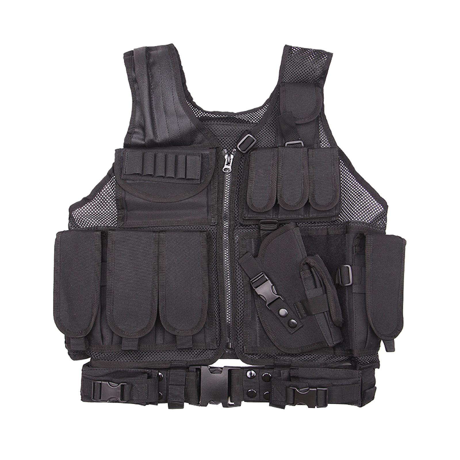 Vest Outdoor Breathable  Training Vest Adjustable Strap Belt