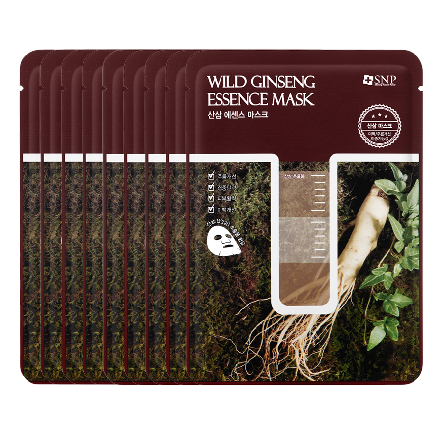 Bộ Mặt Nạ Essence Tinh Chất Sâm Núi Chống Lão Hóa Chuyên Sâu SNP Wild Ginseng Essence Mask