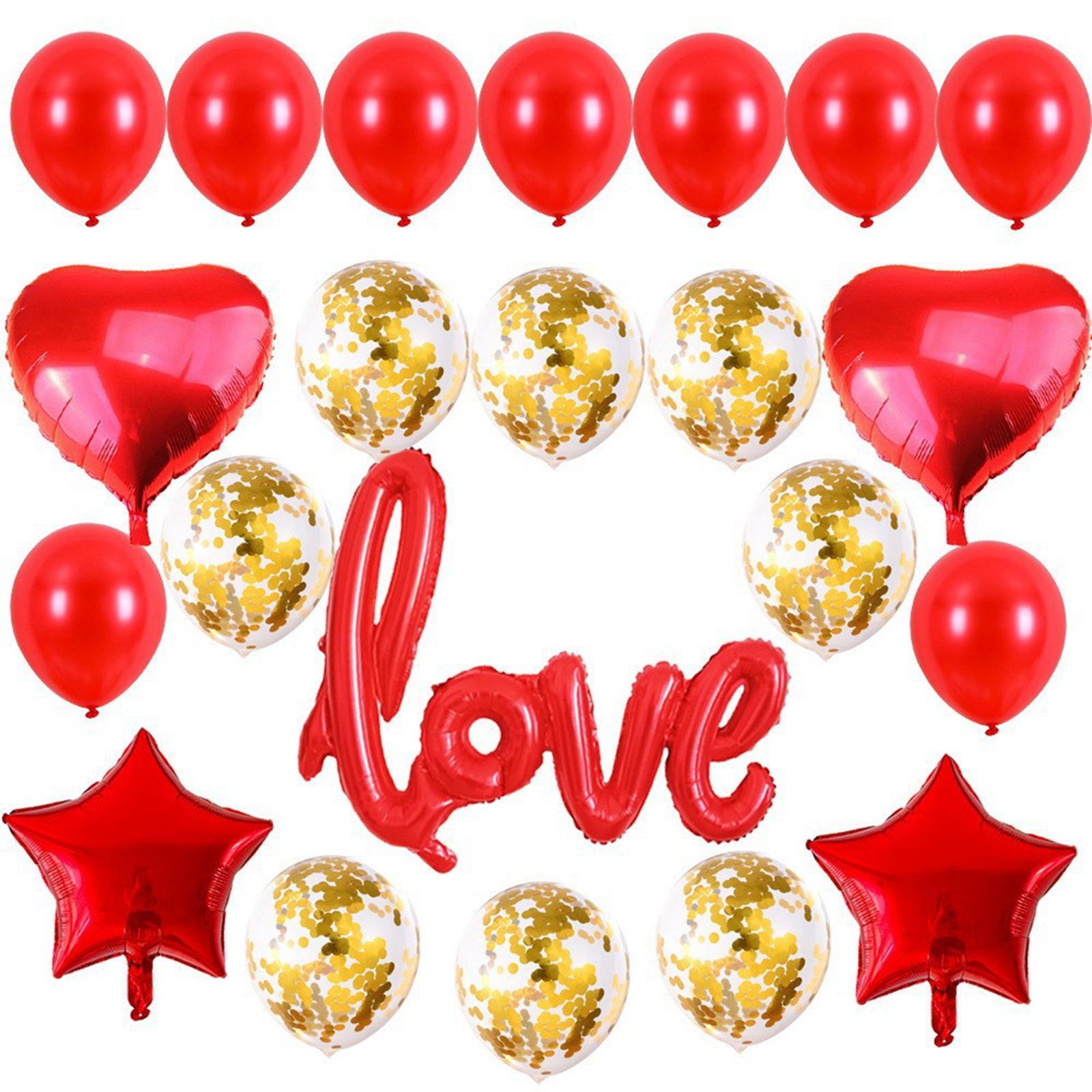 Confetti Latex Balloons W/ Ribbon for Wedding Birthday Party Decoration