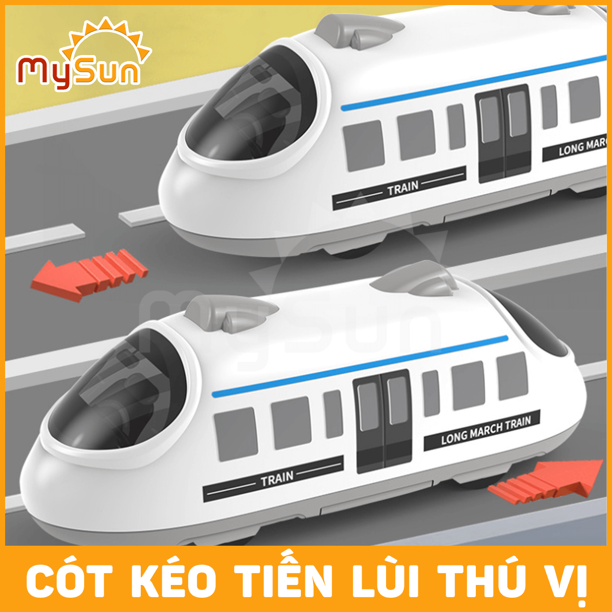Tàu điện ngầm siêu cao tốc đồ chơi mô hình trong nhà giá rẻ cho bé MySun