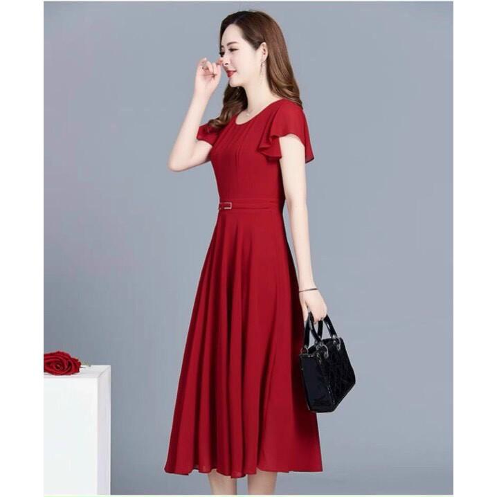 ĐẦM COTTON LẠNH THIẾT KẾ HỌA TIẾT TRƠN NHƯNG KHÔNG KÉM PHẦN SANG TRỌNG,CHẤT LIỆU VÃI THOÁNG MÁT