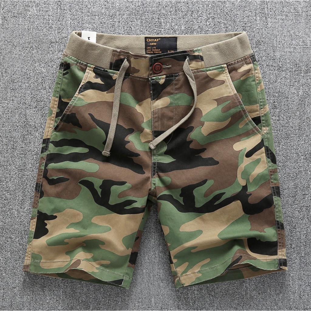 Quần short lưng thun CHYAF_dã ngoại_chiến thuật