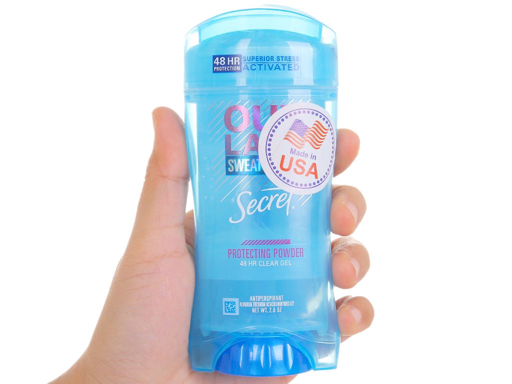 Lăn khử mùi nữ Secret Clear gel Protecting Powder 73g