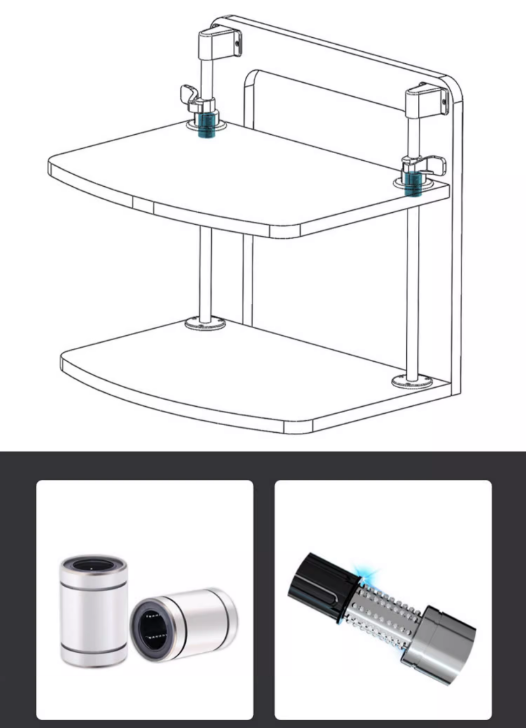 Bàn Kê Màn Hình Máy Tính Laptop Nâng Hạ Chiều Cao Booster Space Desk