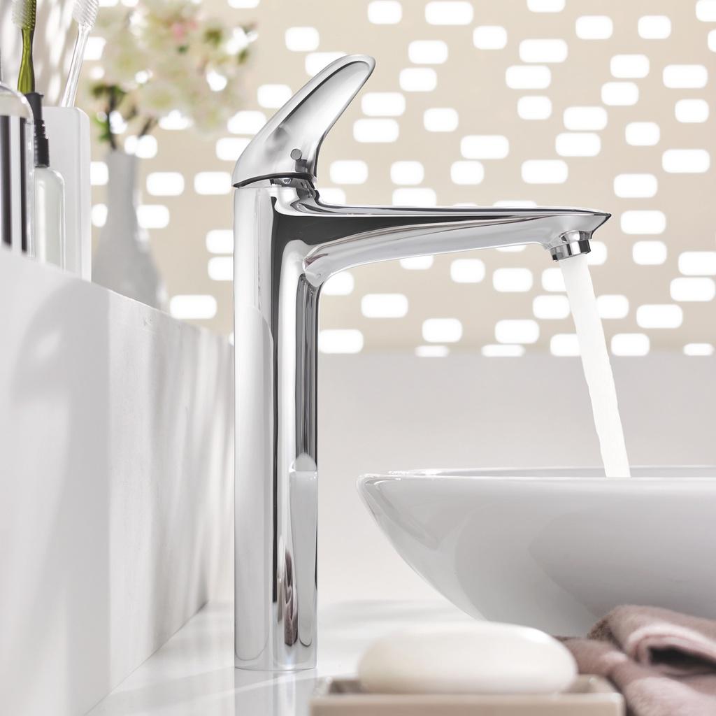 Vòi Chậu GROHE EUROSTYLE COSMOPOLITAN Size S - 23037002, Chất Liệu Chrome, Nhập Đức, BH 12 Tháng