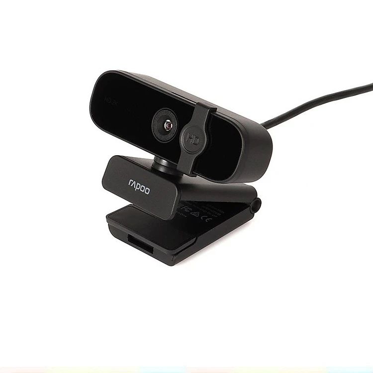 Rapoo C280 Webcam 2K HD Với USB2.0 Với Nắp Đậy Camera Có Thể Xoay Mic - Hàng Chính Hãng