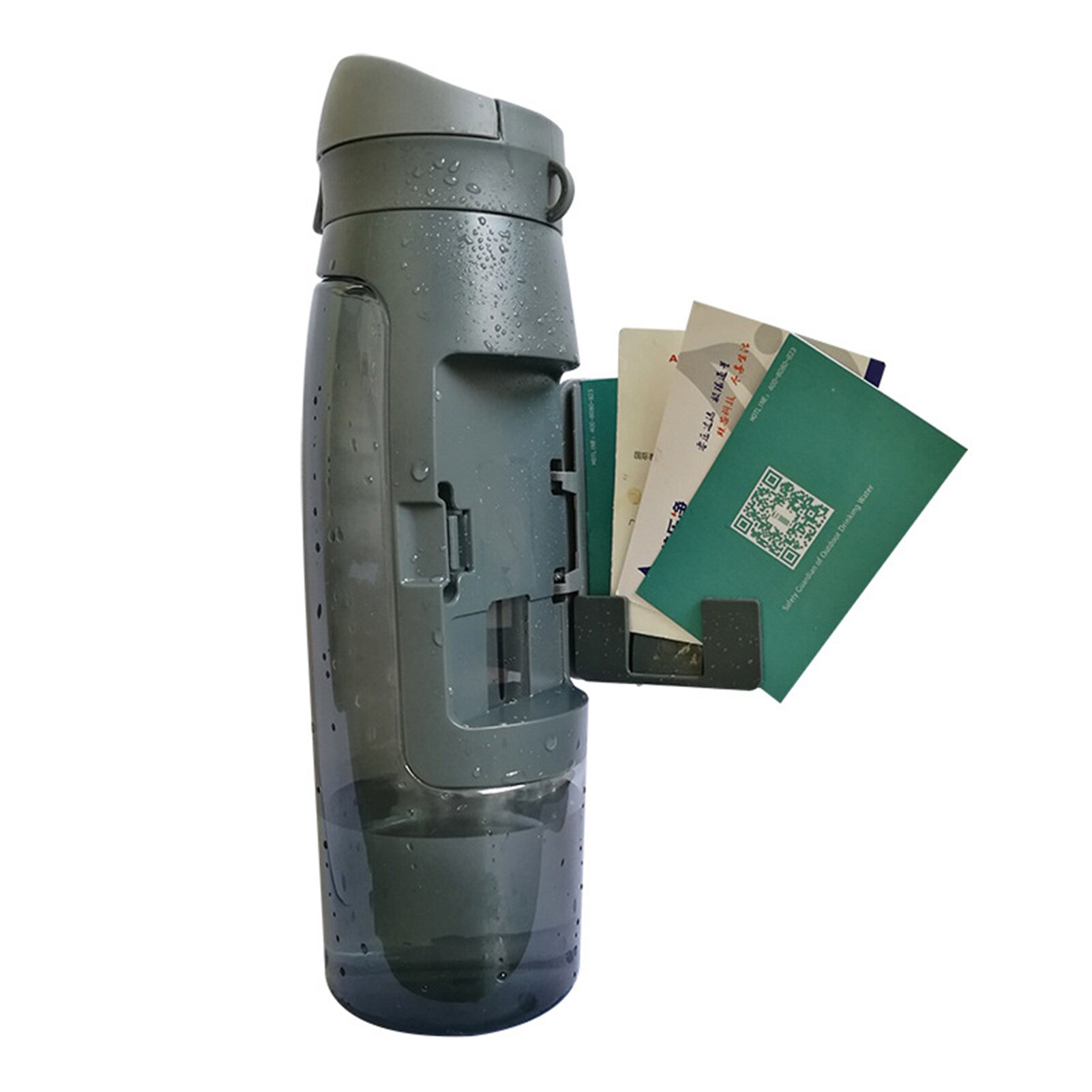 Bình nước thể thao 750ml có khay đựng thẻ MountCard