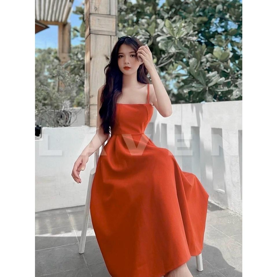 Đầm xòe 2 dây duyên dáng