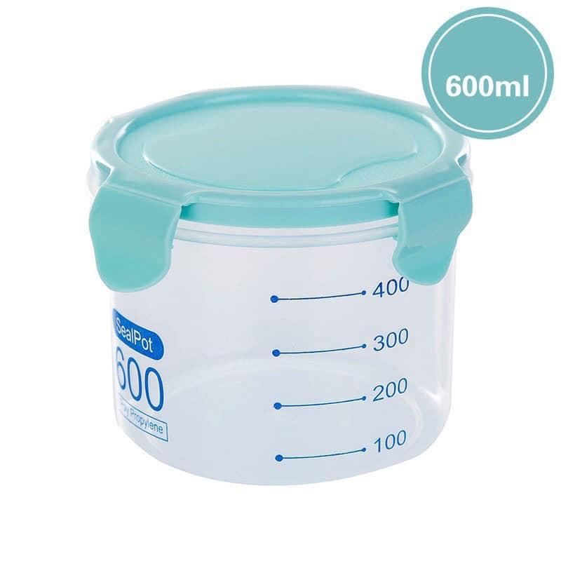 Set 3 hộp đựng thực phẩm, hạt khô 600ml-800ml-1000ml