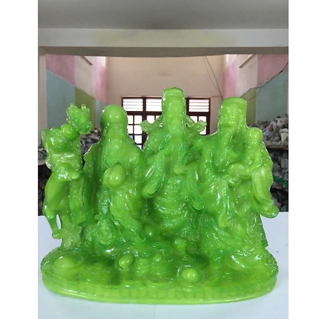 Tượng Phước Lộc Thọ chùm CTT6 26.7 x 12 x 21.5cm Tundo mạ vàng hoặc màu xanh lựa chọn