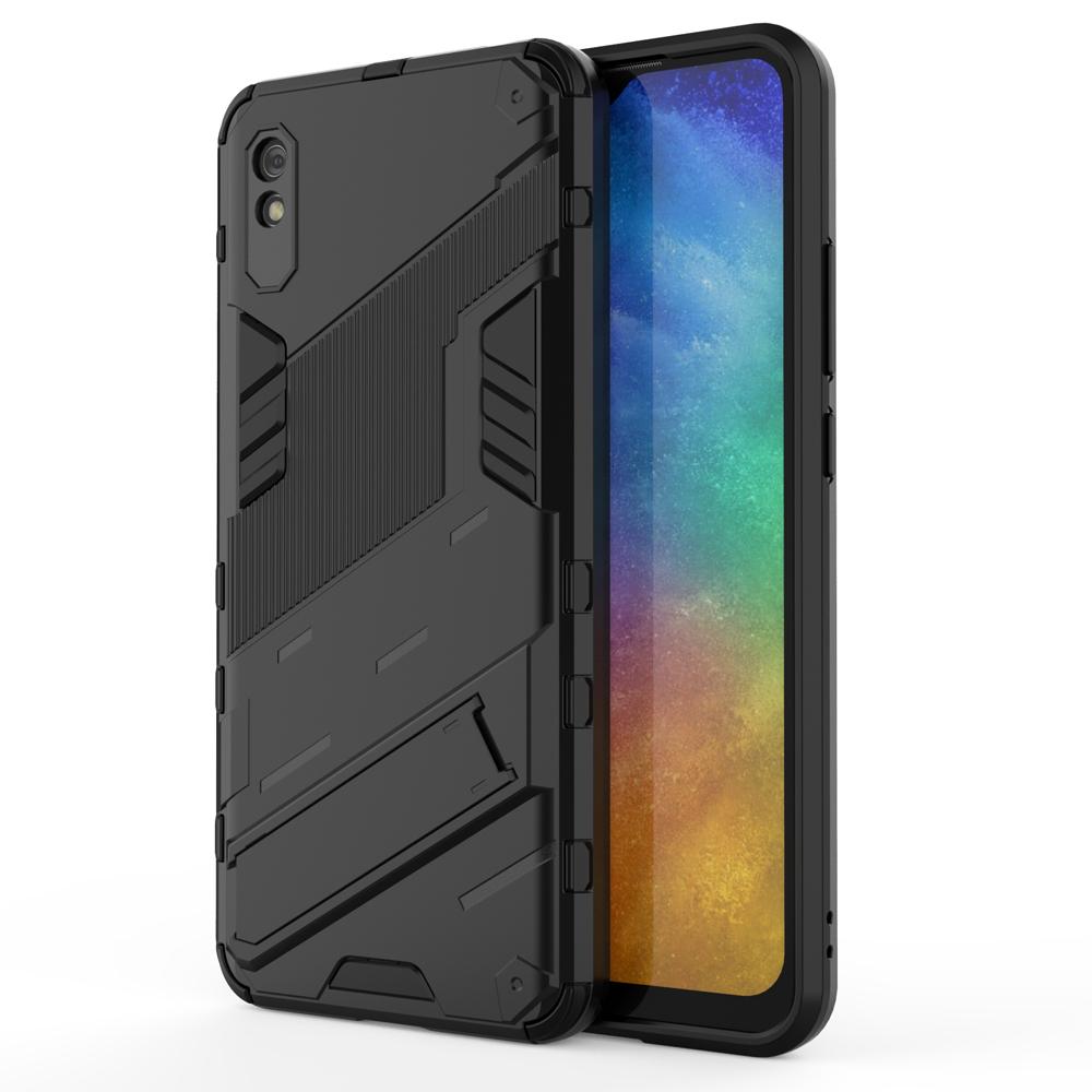 Ốp lưng cho Xiaomi Redmi 9A, Ốp chống sốc Iron Man PUNK cao cấp kèm giá đỡ cho Redmi 9A