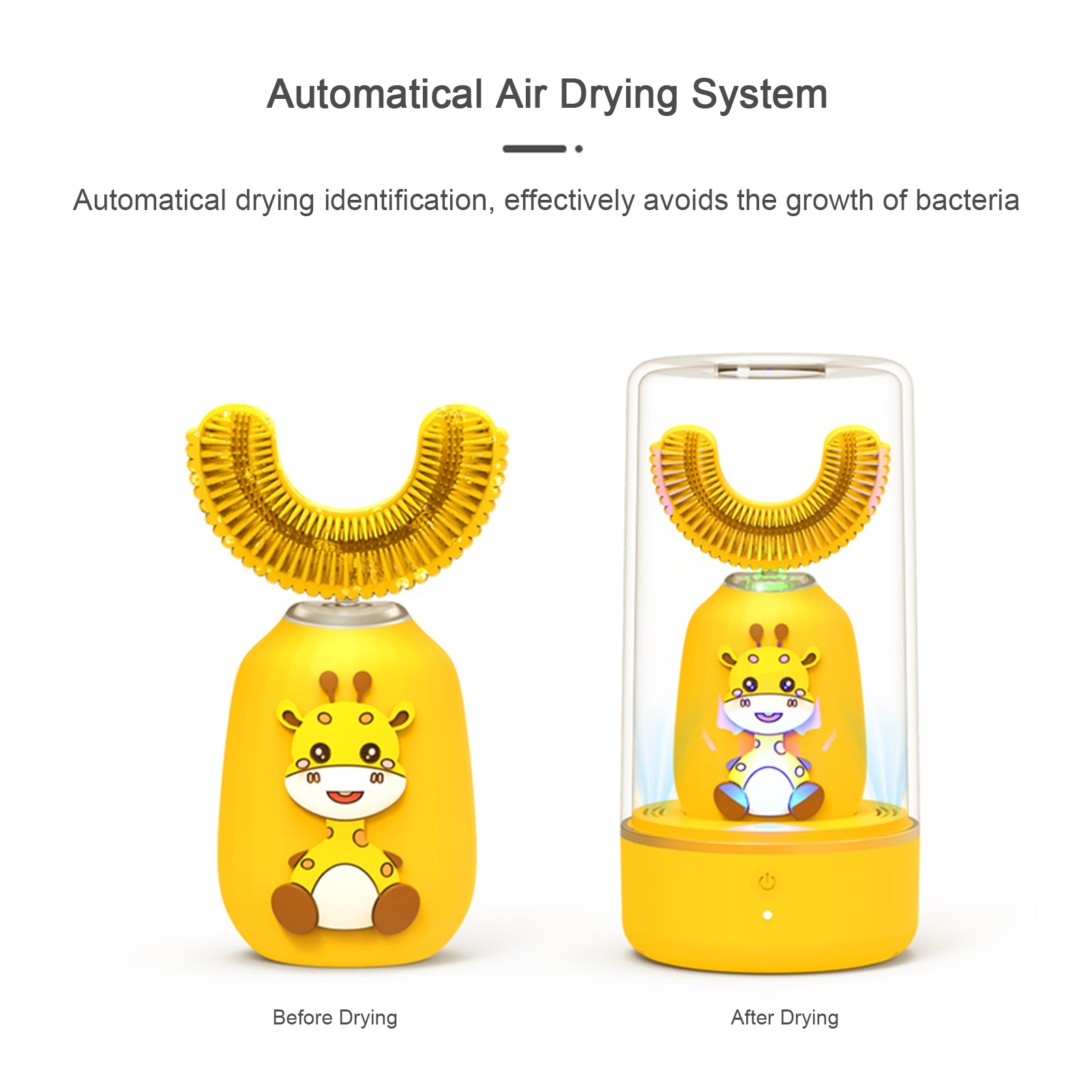 Dụng cụ làm sạch răng miệng bằng điện 360 độ cho trẻ em