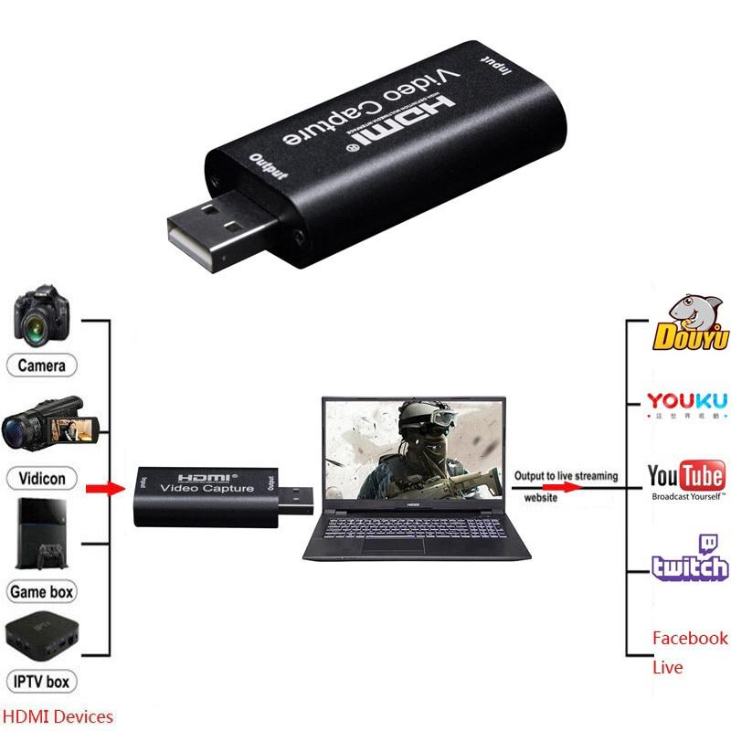 Video capture - Đầu ghi hình HDMI - USB 3.0 hỗ trợ độ phân giải 4K Tặng khóa dây 4 số