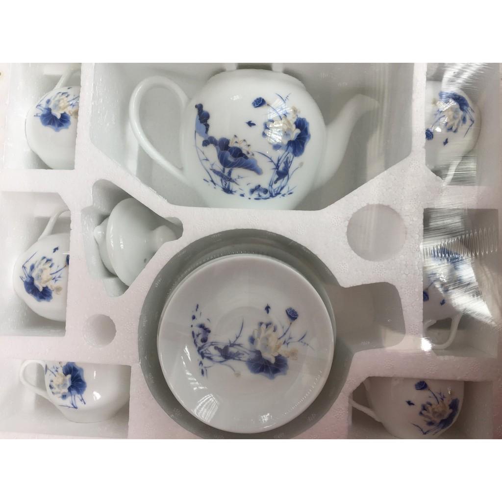 Bộ ấm chén Bát Tràng