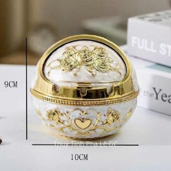 [KoSuyTu] GẠT TÀN TRÒN - Chất Liệu Hợp Kim Cao Cấp Ko Gỉ 10 x 9 CM - Có Nắp Đậy Sạch Sẽ – Thiết Kế Sang Trọng, Tinh Tế, Bền Đẹp Và Tiện Dụng