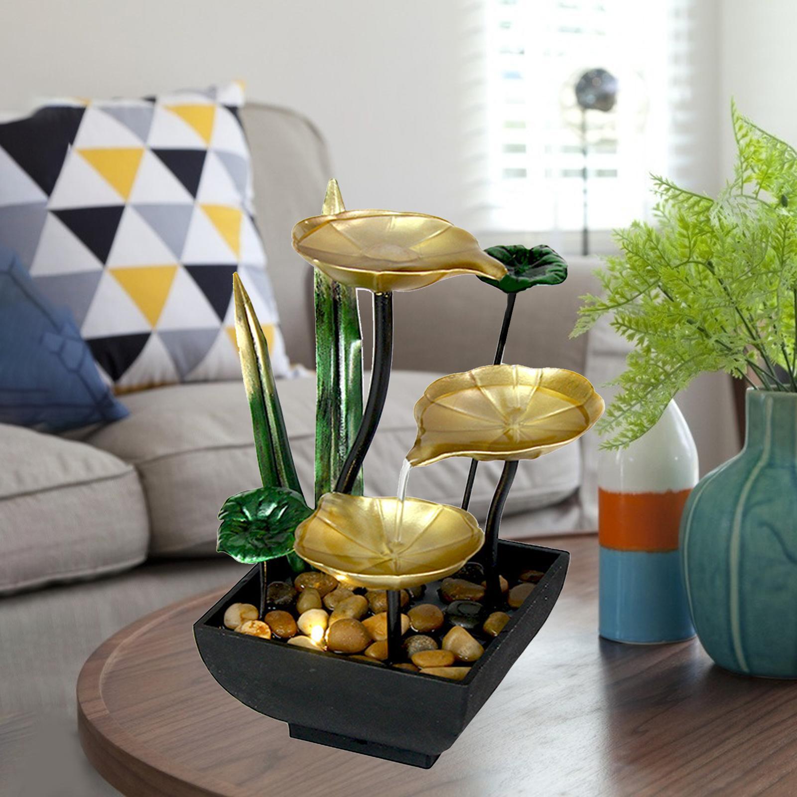 Desktop Water Fountain Waterfall W/ Feng Meditation