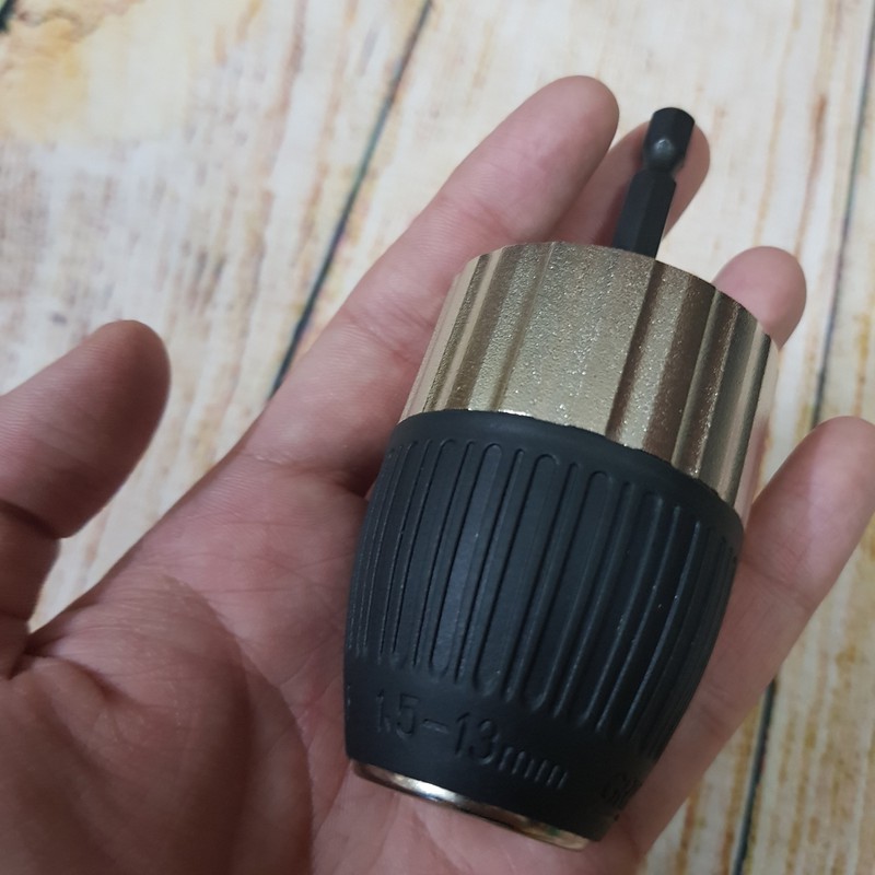 Bộ chuyển đổi đầu kẹp mũi khoan 1.5 - 13mm cho khoan chuôi lục giác 6.35mm