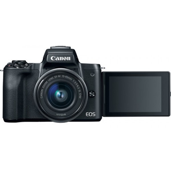 Máy Ảnh Canon M50 Kit 15-45mm IS STM (Hàng Nhập Khẩu) - Tặng Thẻ 16GB + Túi Máy + Tấm Dán LCD