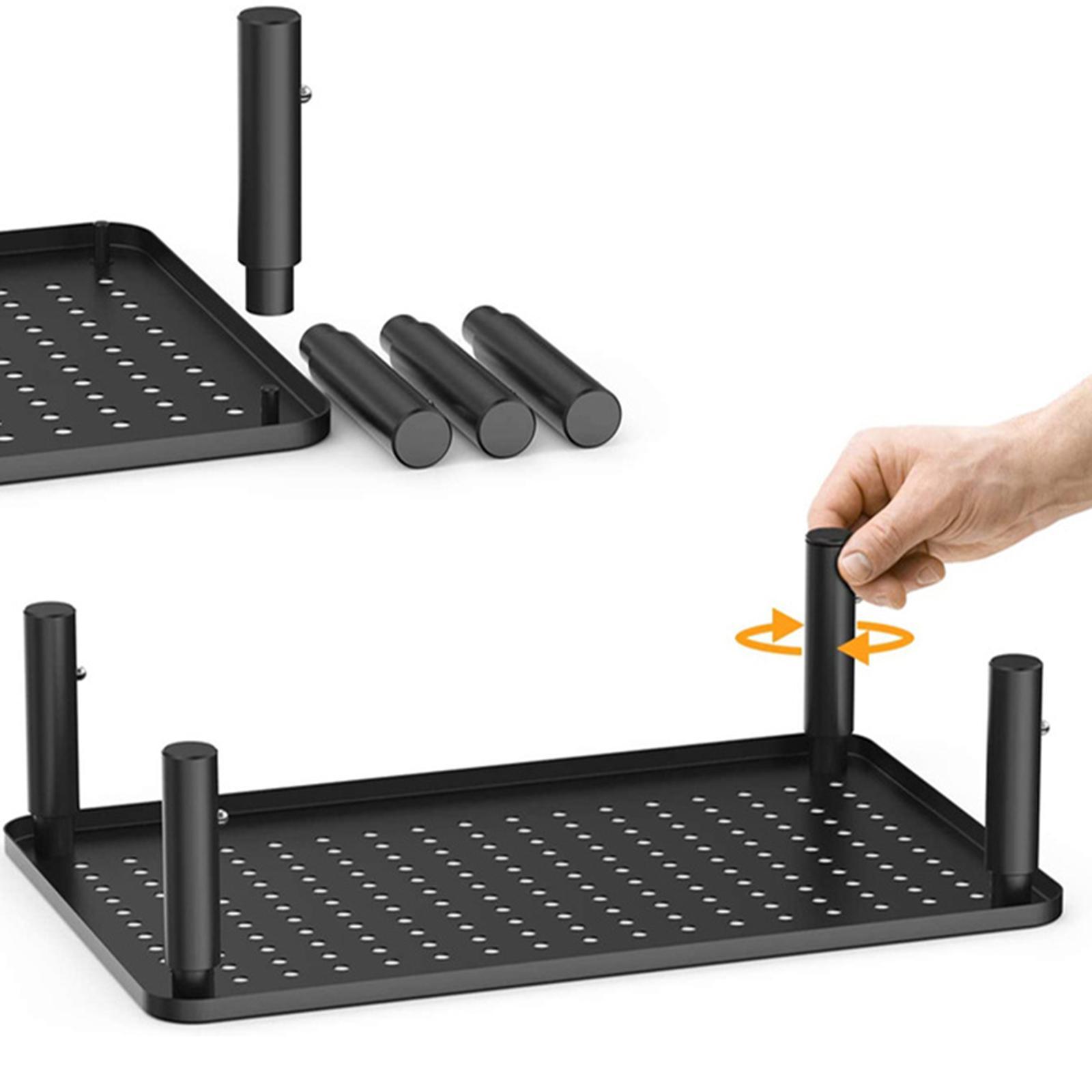 Monitor Stand Riser with Mesh Platform Height Adjustable for Computer PC