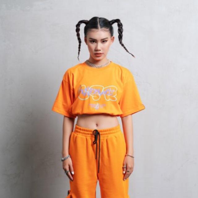 Áo Croptop cam nữ AZIER