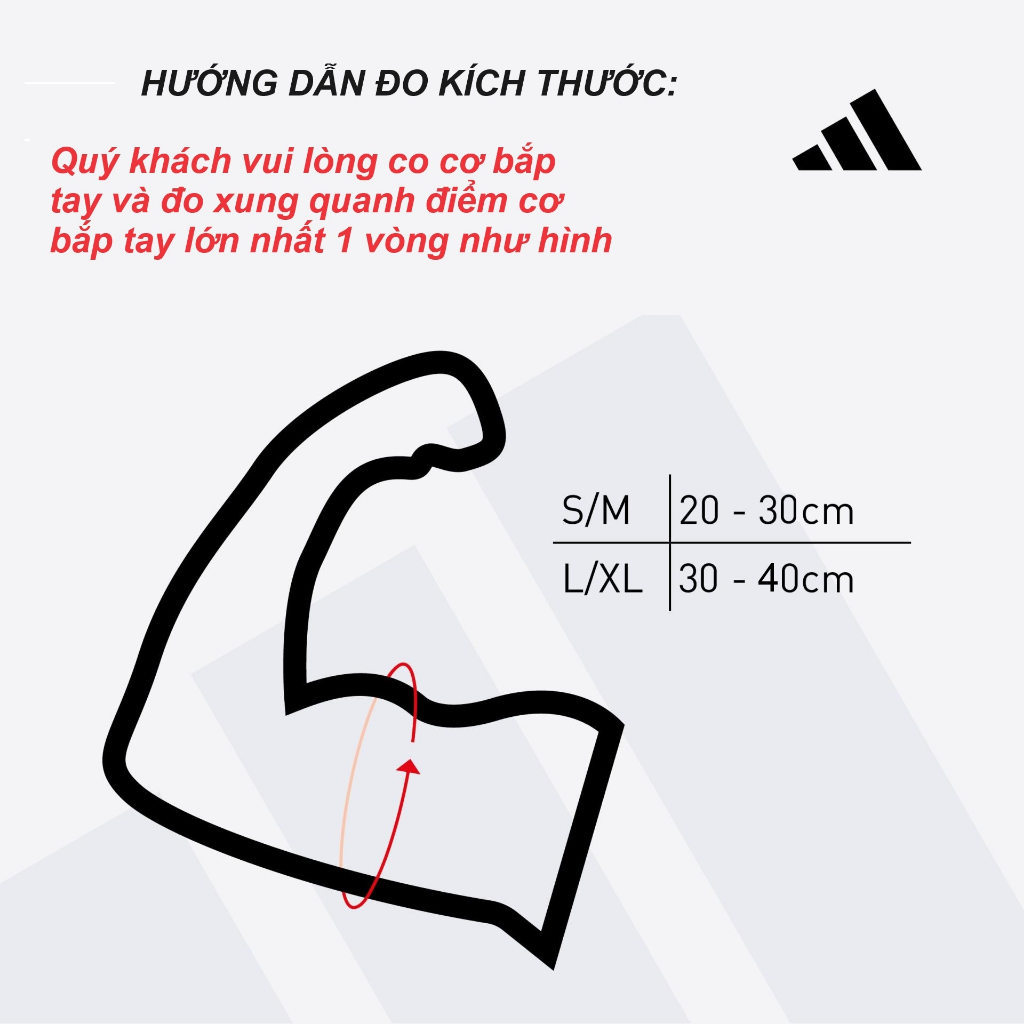 Băng Bảo Vệ Cánh Tay ADIDAS ADSL-1301WH Aeroready Compression Arm Sleeve (1 Cặp) - Hàng Chính Hãng