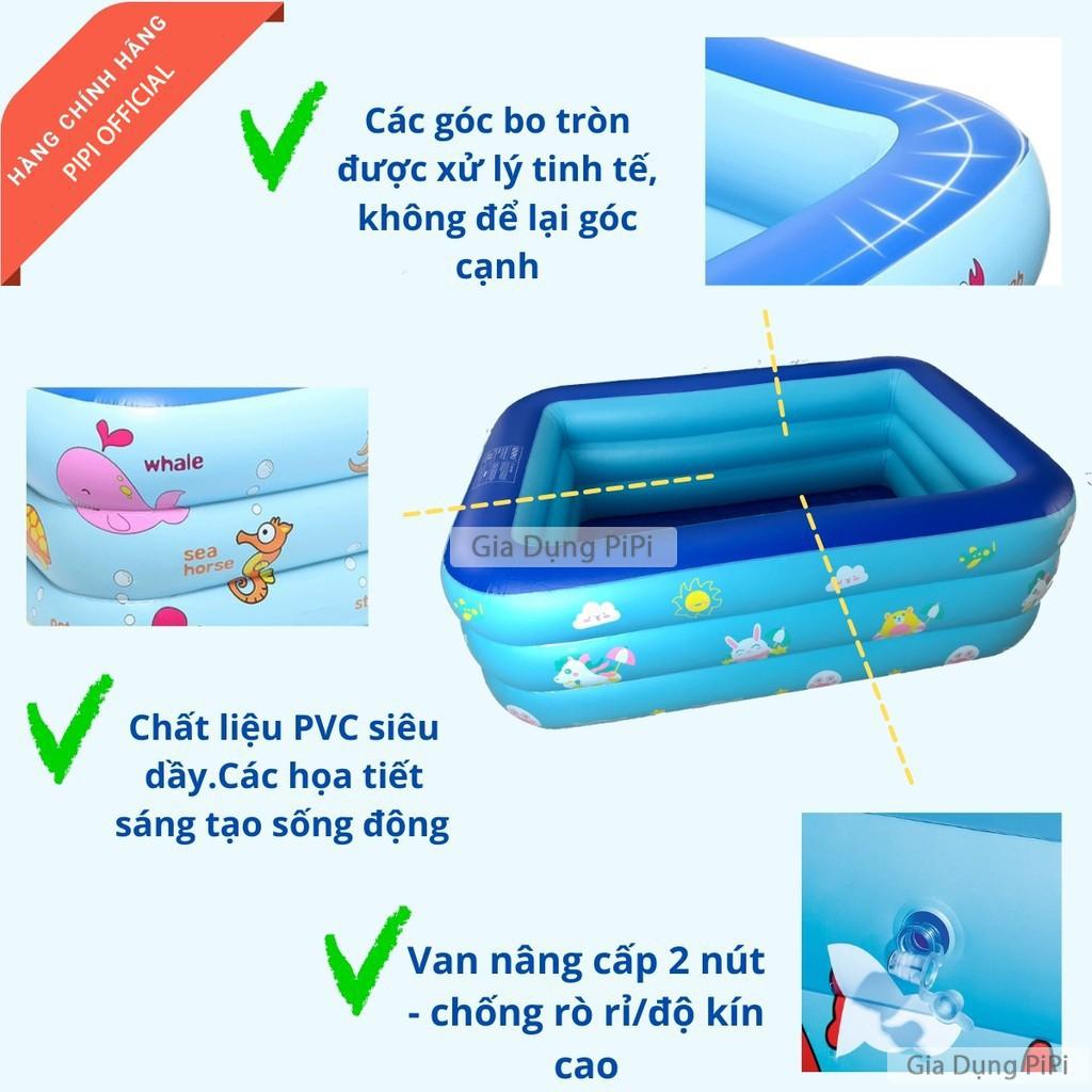 Phao bơi Bể bơi cho bé ️Đủ Cỡ️ hồ bơi thành cao 3 tầng bơm hơi