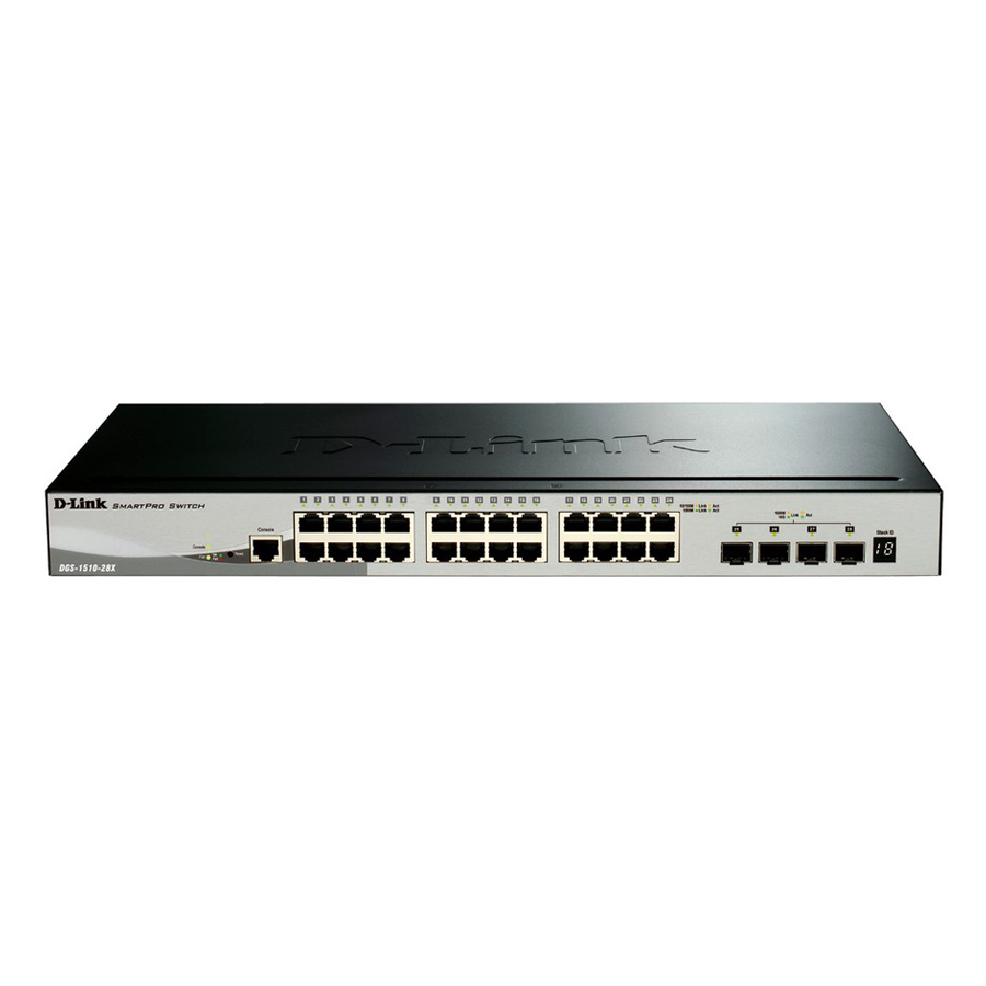 Thiết Bị Chuyển Mạch Dlink DGS-1510-28X, 24-port - Hàng Chính Hãng