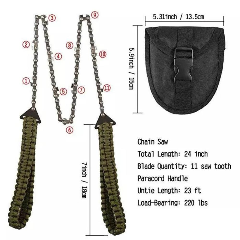 Lưỡi cưa dạng dây bằng thép không gỉ tiện dụng 27 inch 11 răng