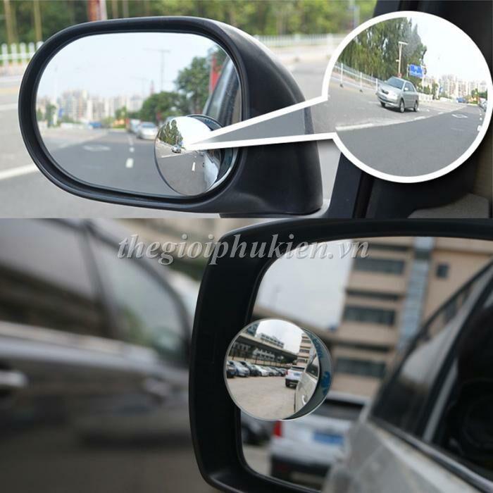 Bộ 2 gương cầu lồi xóa điểm mù gắn gương chiếu hậu ô tô, xe hơi