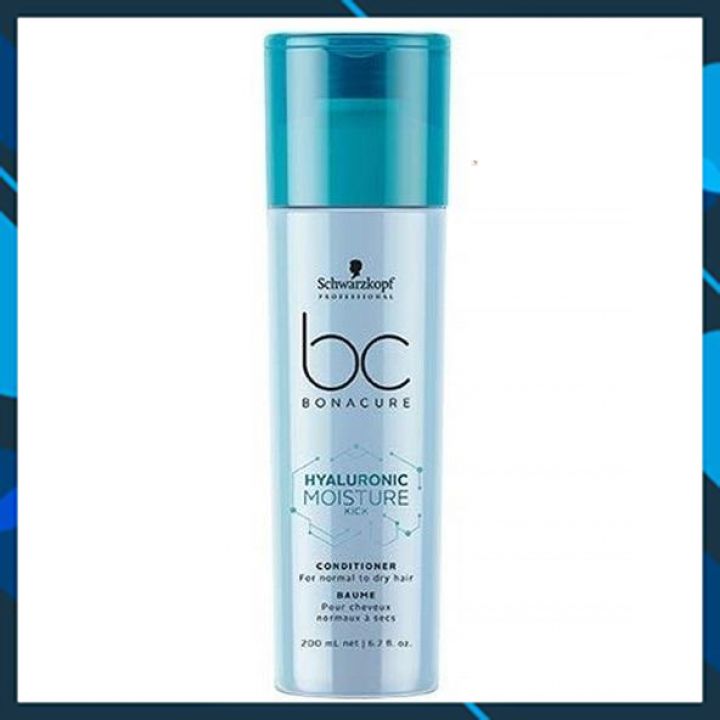 Dầu xả Schwarzkopf BC Bonacure Hualuron Moisture Kick Micellar giữ ẩm tóc khô giòn và xoăn Đức 200ml