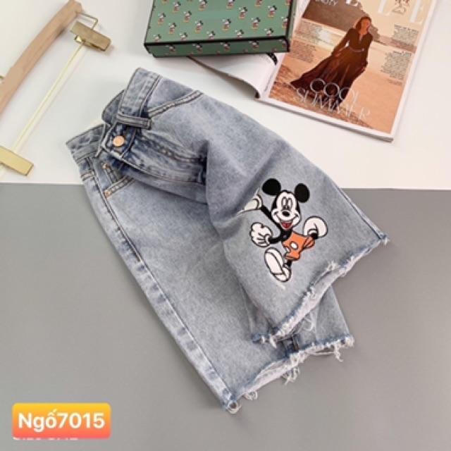 Quần jean ngố mickey mã 7015 kèm ảnh thật