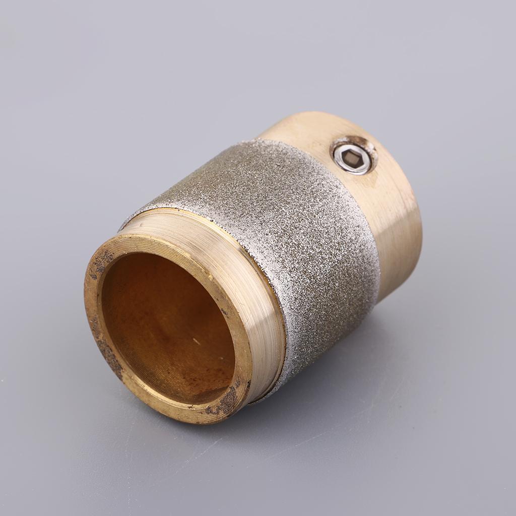 2 Pack Golden Assorted Size Metal Diamond Stained Glass Grinder Head Bit for All Glass Grinders