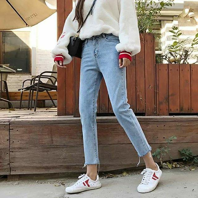 Quần jeans lửng retro ulzzang