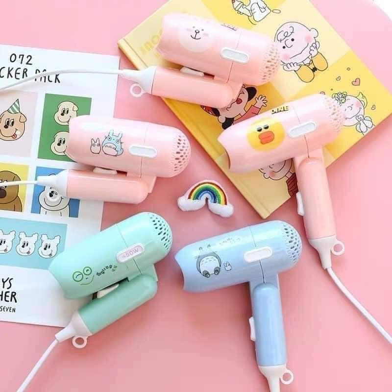 Máy sấy tóc mini siêu cute có thể gấp gọn