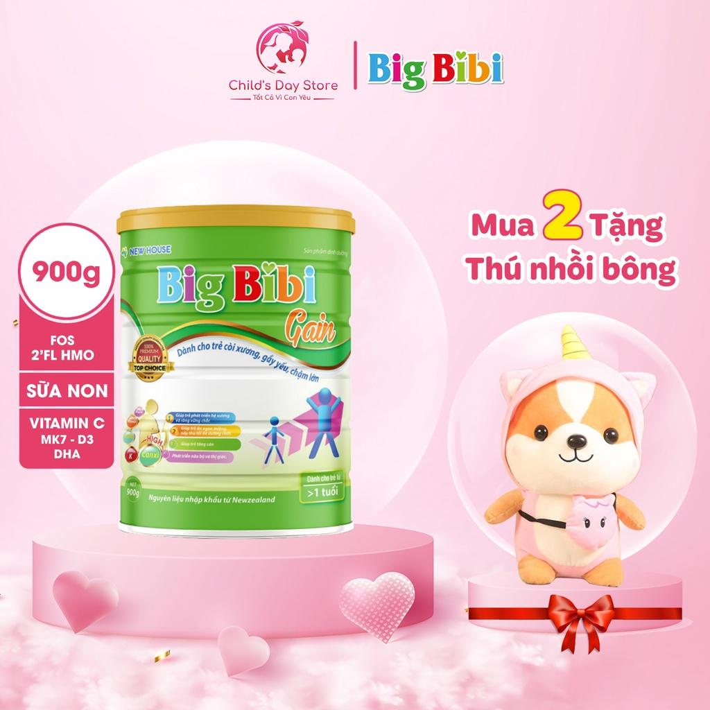 Sữa Big Bibi Gain 400-900g HÀNG CHUẨN Dành cho trẻ còi xương,gầy yếu,chậm lớn