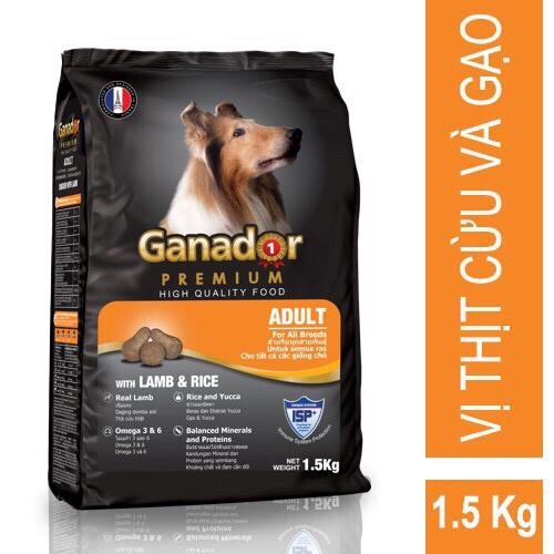 Thức ăn cho chó lớn vị cừu gạo Ganador Adult LAMB &amp; rice gói 1.5kg