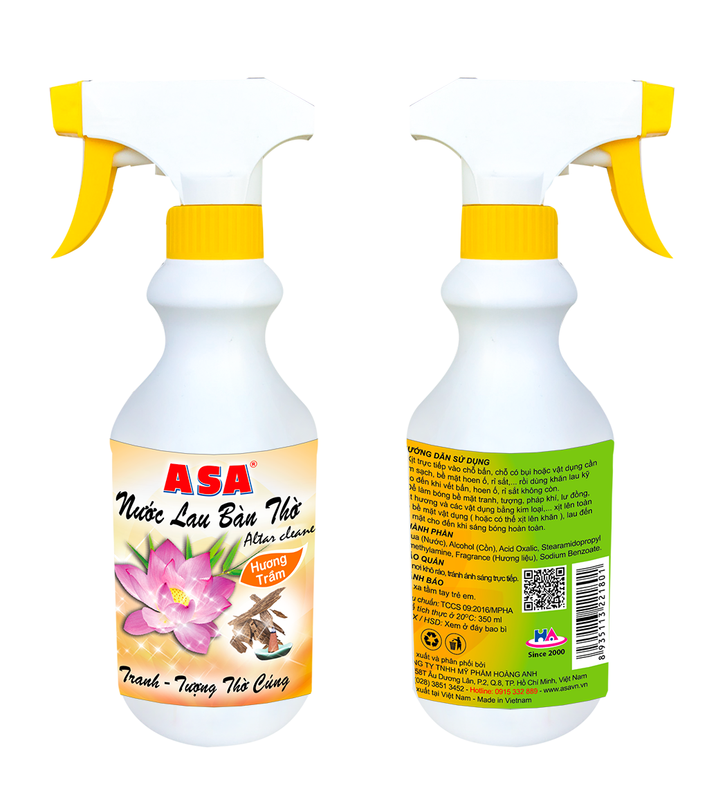 Nước lau bàn thờ ASA hương Trầm 350ml