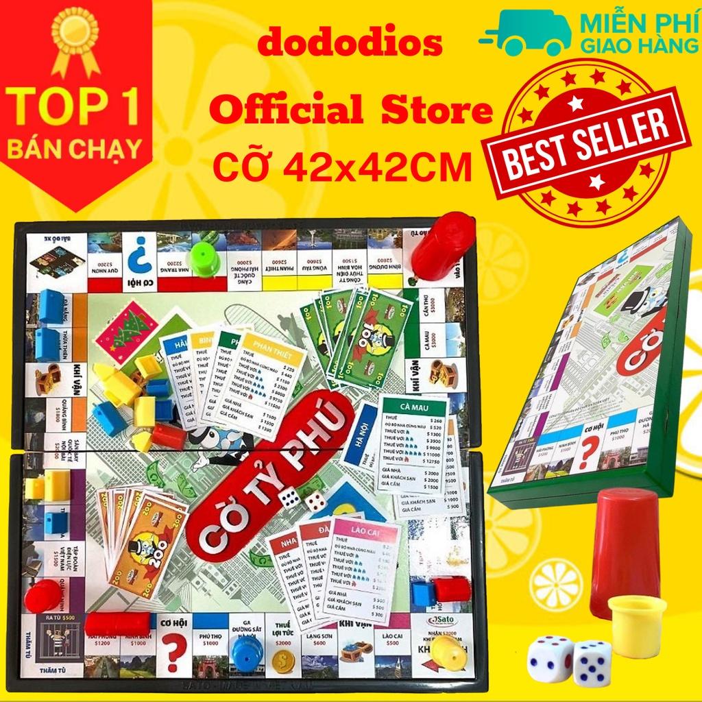 Cờ Tỷ Phú - Monopoly - bàn NHỰA cao cấp 42 x 42cm - Trò chơi rèn luyện tư duy tài chính - chính hãng dododios