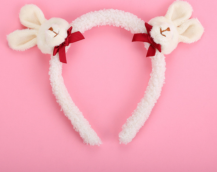 Cài Tóc Thỏ Con Lông Xù Siêu Cute