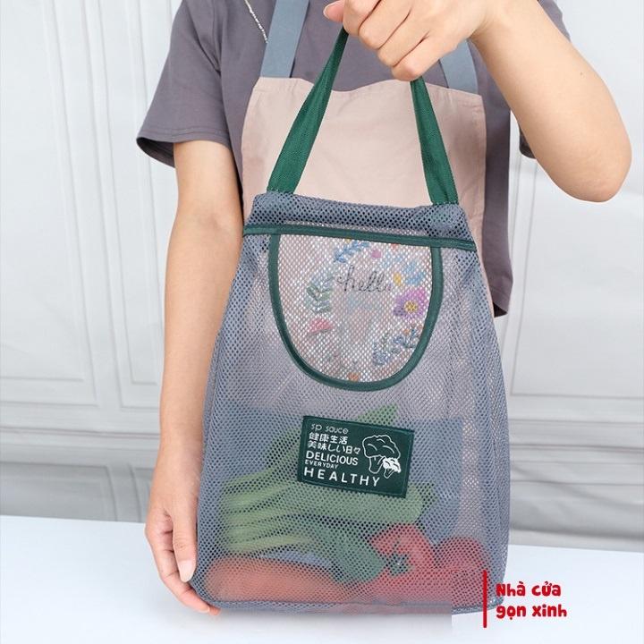 Túi Lưới Đa Năng Nhỏ Gọn, Đựng Hành Tỏi, Hoa Quả Gọn Gàng Cho Nhà Bếp, Túi Đựng Mỹ Phẩm, Vật Dụng Cá Nhân. Kingler 5252