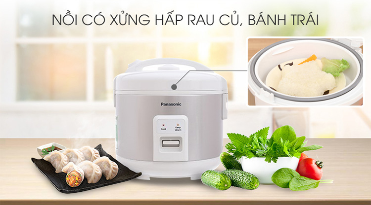 Nồi cơm điện nắp gài Panasonic PANC-SR-MVN107LRA (1L) - Hàng Chính Hãng