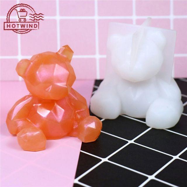 Khuôn Silicone Đúc Resin Chú Gấu Đa Giác - Trường Thịnh Sài Gòn